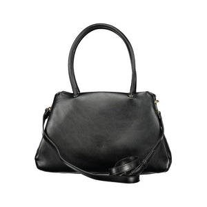 Mario Valentino Black Polyurethane Women Handbag