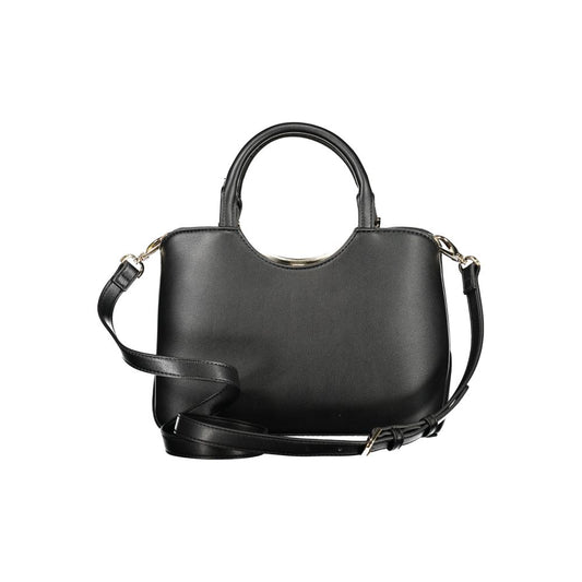 Mario Valentino Black Polyurethane Women Handbag