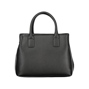 Mario Valentino Black Polyurethane Women Handbag