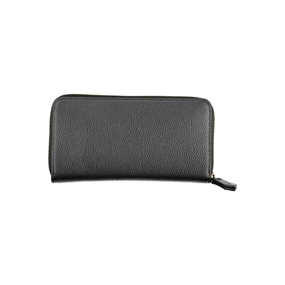 Mario Valentino Black Polyurethane Women Wallet