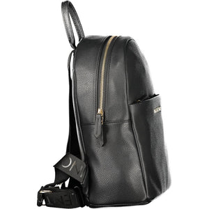 Mario Valentino Black Polyurethane Women Backpack