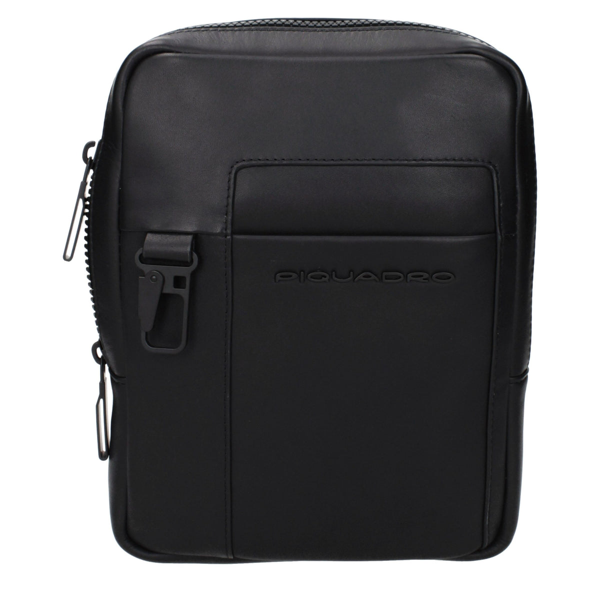 Piquadro Black Leather Crossbody Bag