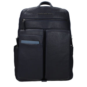 Piquadro Blue Leather Backpack