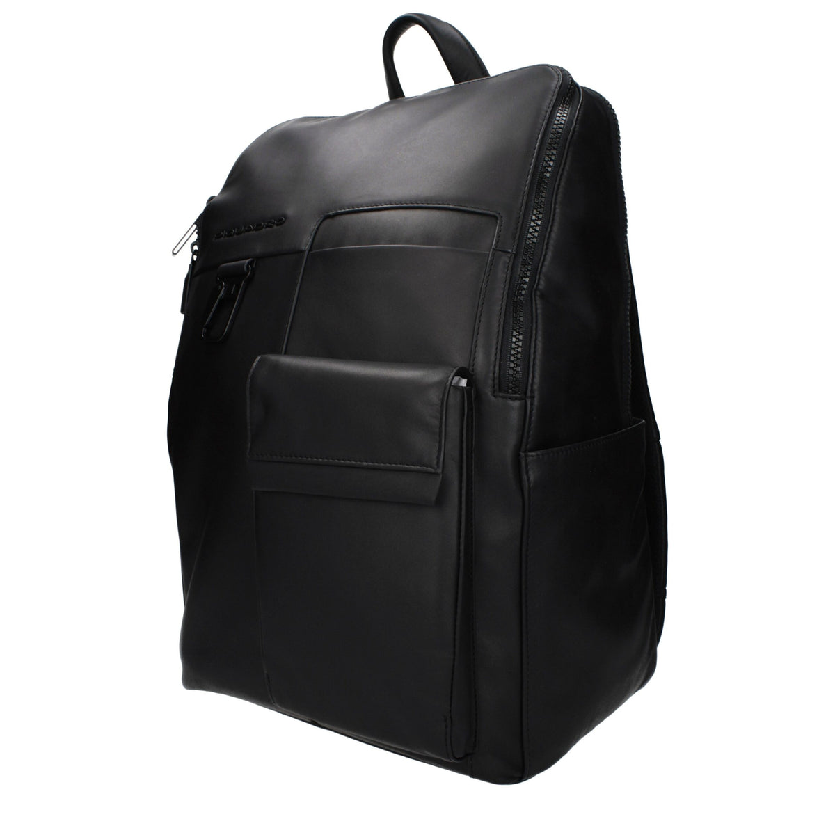 Piquadro Black Leather Backpack
