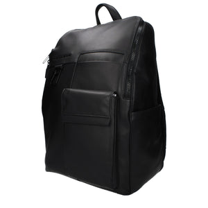 Piquadro Black Leather Backpack