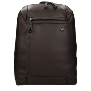 Piquadro Brown Leather Backpack