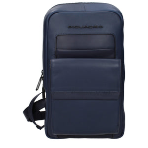 Piquadro Blue Leather Backpack