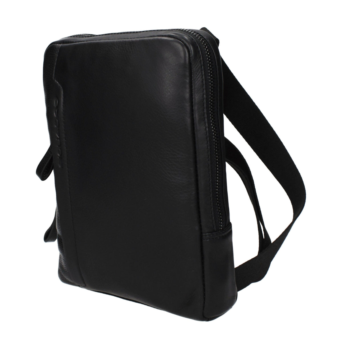 Piquadro Black Leather Crossbody Bag