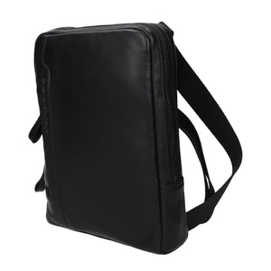 Piquadro Black Leather Crossbody Bag