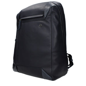 Piquadro Blue Leather Backpack