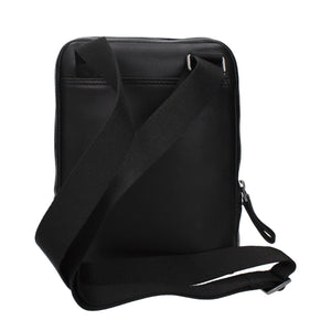 Piquadro Black Leather Crossbody Bag