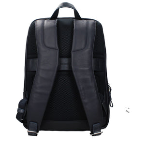 Piquadro Blue Leather Backpack