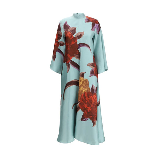 La Double J Multicolor Silk Cocktail Dress