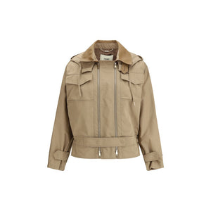 Fendi Beige Cotton Full-Length Jacket