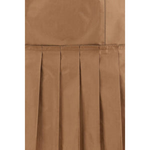 Fendi Brown Silk Mini Skirt