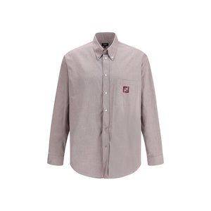 Fendi Bordeaux Cotton Shirt