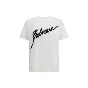 Balmain White Cotton T-Shirt