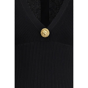 Balmain Black Viscose Casual Dress