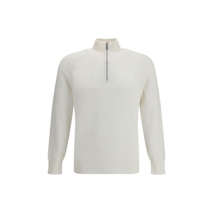 Brunello Cucinelli White Cotton Sweatshirt