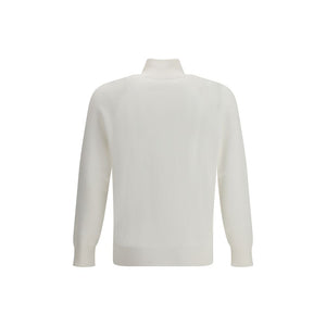 Brunello Cucinelli White Cotton Sweatshirt