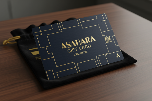create an image for gift card named as ASAHARA GIFT CARD 