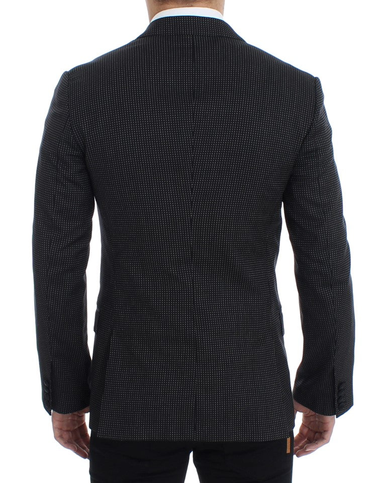 Black wool slim MARTINI blazer