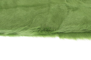 Green Goat Fur Long Scarf