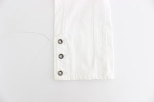 White Cropped Jeans Denim Pants Branded Capri