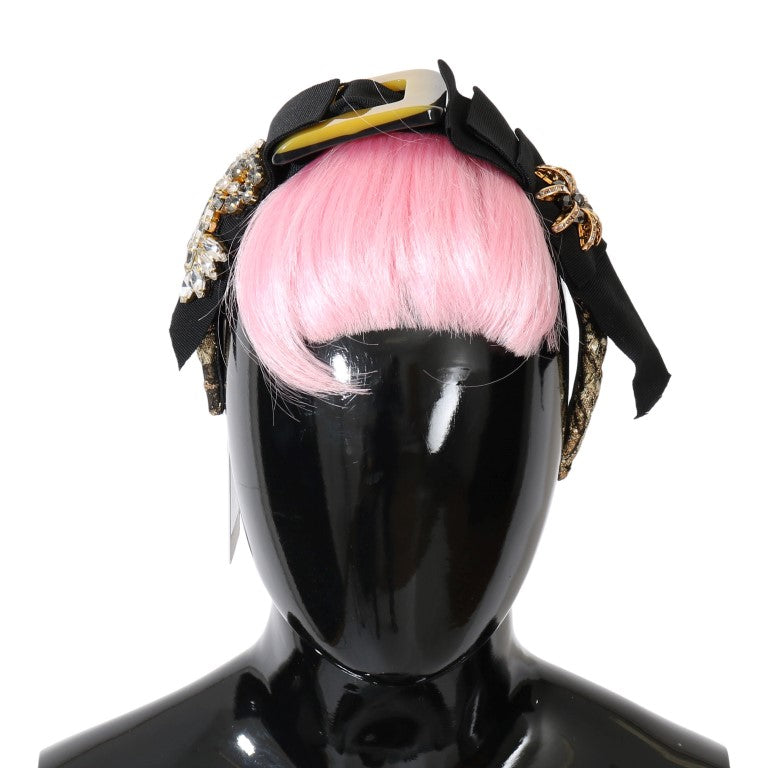 Pink Hair Sicily Crystal Headband