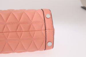 Pink VIVIANNE Leather Messenger Bag