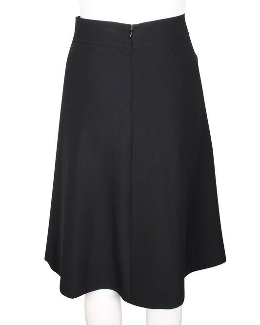 Diane Von Furstenberg Women's Black Midi Skirt