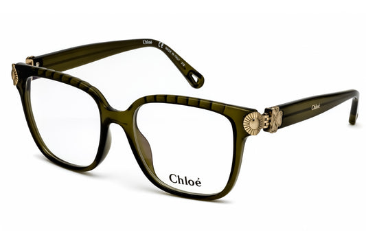 Frames in Crystal / Khaki with Clear Lens