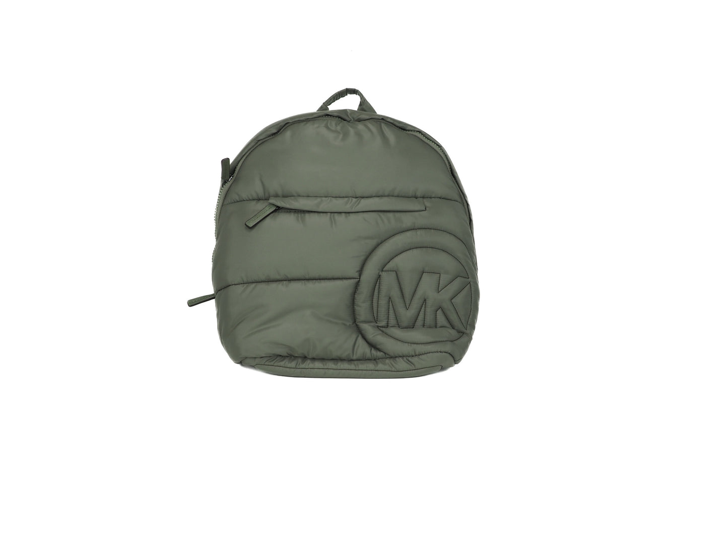 Rae Medium Quilted Nylon Fabric Backpack Bookbag (Army Green)