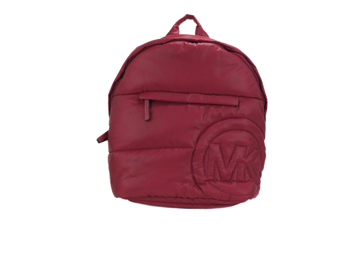 Rae Medium Quilted Nylon Fabric Backpack Bookbag (Berry)