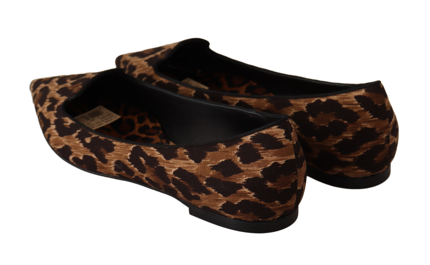 Brown Leopard Ballerina Flat Loafers Shoes