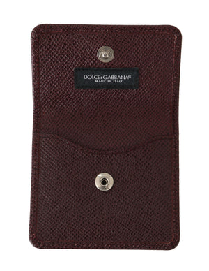 Bordeaux Dauphine Leather Condom Pocket Case
