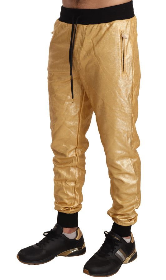Gold Pig Of The Year Cotton Trousers Pants