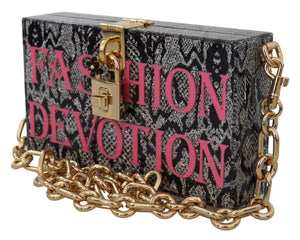 Gray Fashion Devotion Clutch Plexi SICILY BOX Purse