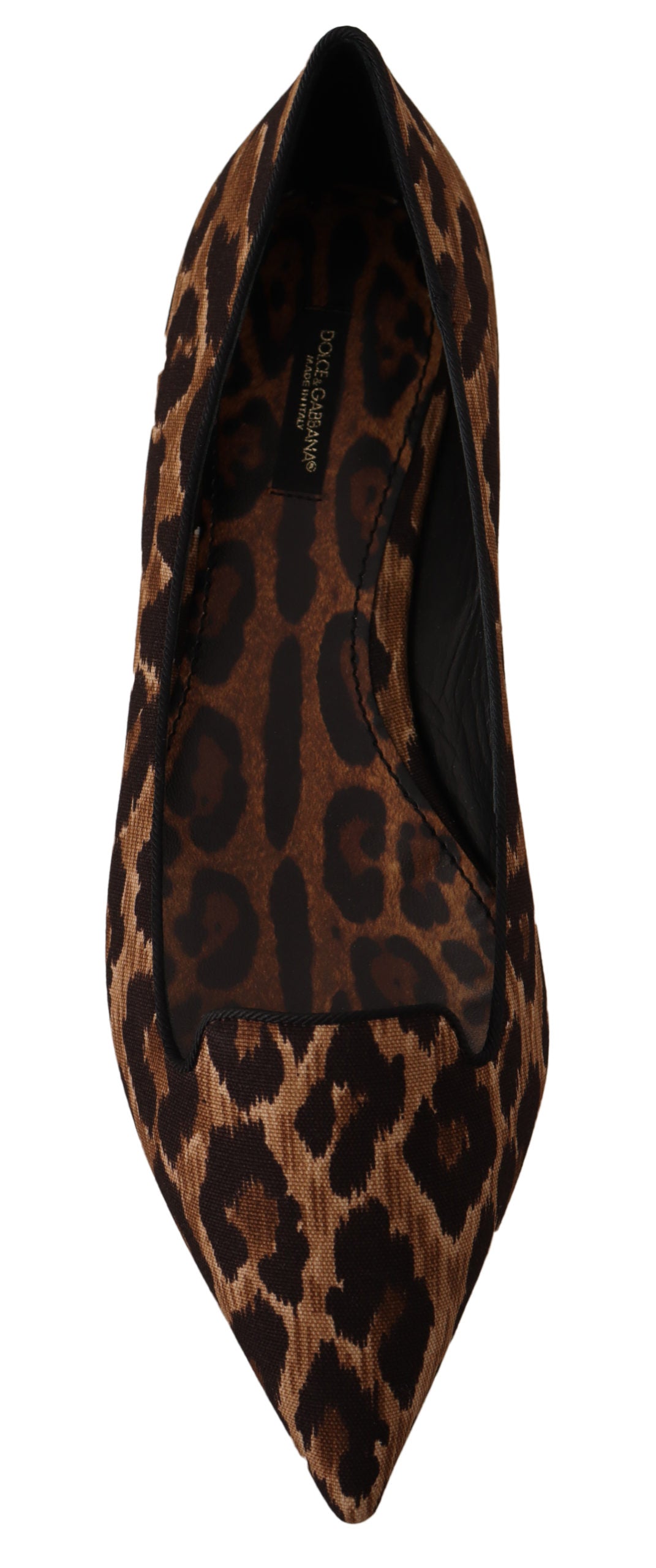 Brown Leopard Print Ballerina Loafers Shoes