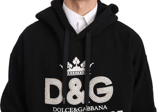 DG Crown Crystal Hooded Pullover Sweater