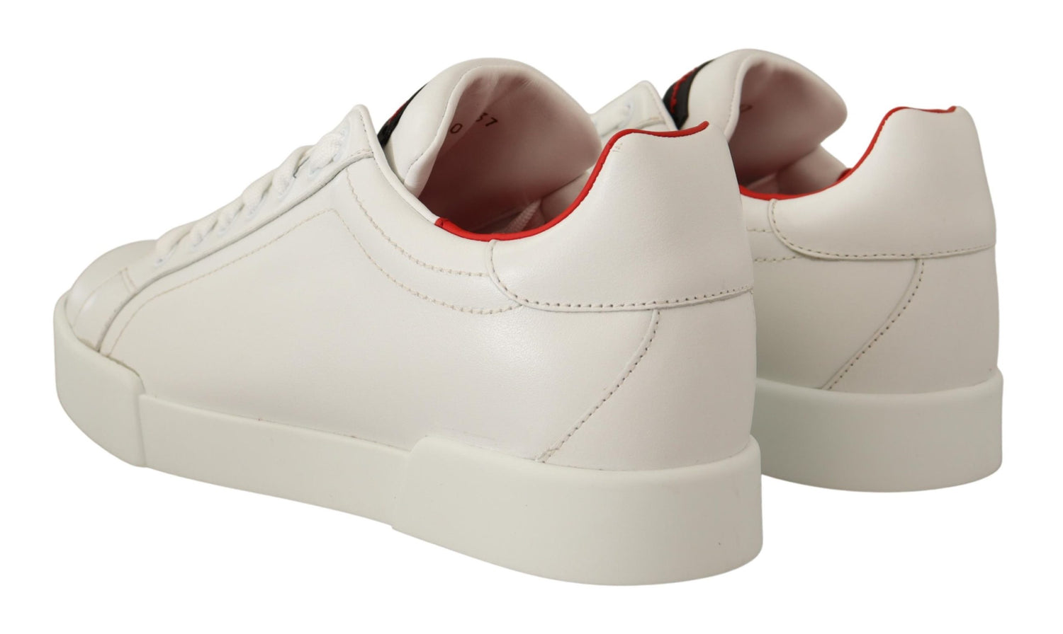 White Leather Low Top Women Sneakers Shoes