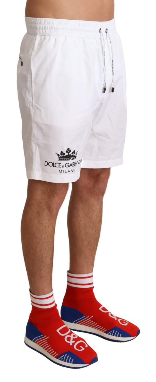 White Crown Mens Beachwear Swimwear Shorts