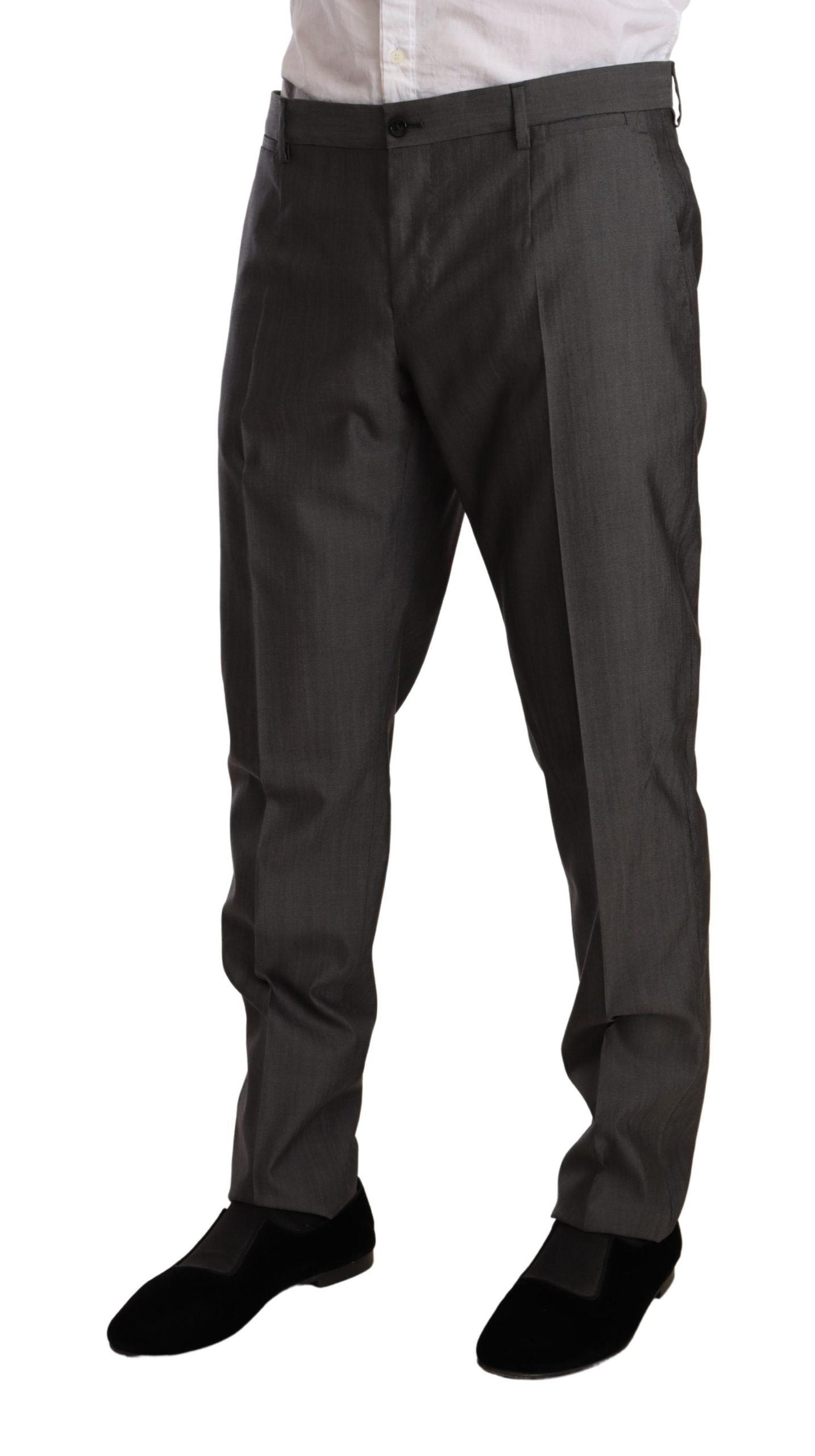 Gray Metallic MARTINI Slim Fit Set Suit