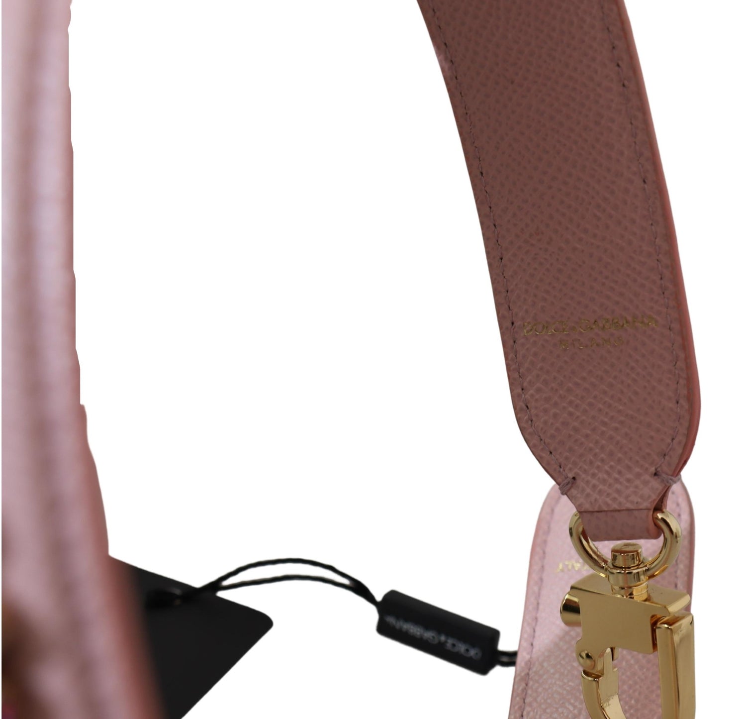 Pink Leather Crystals Bag Accessory Shoulder Strap