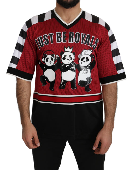 Red Black Oversize Panda T-Shirt