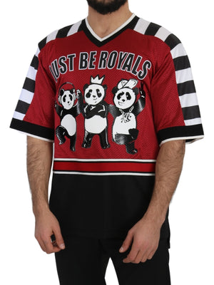 Red Black Oversize Panda T-Shirt