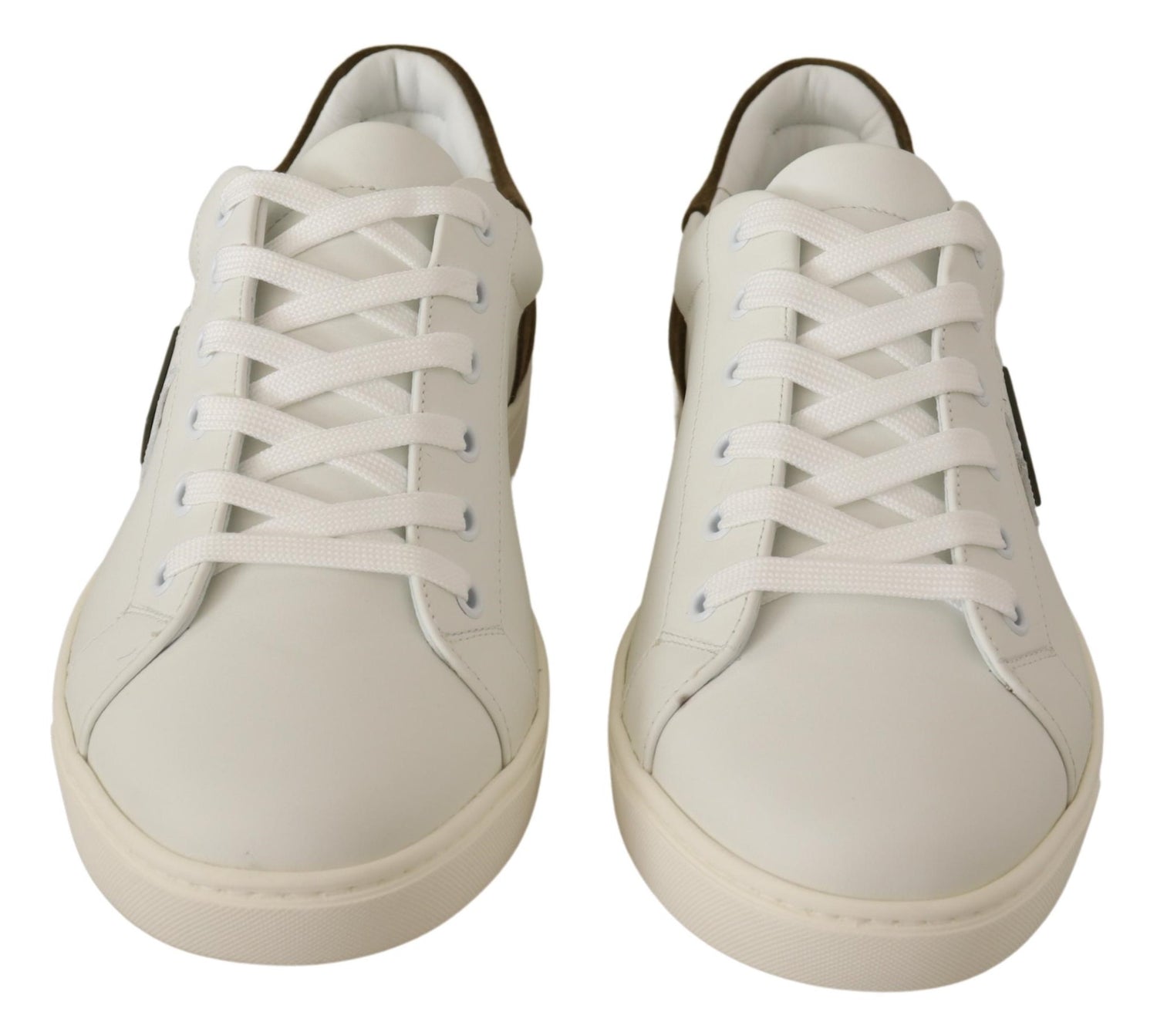 White Suede Leather Mens Low Tops Sneakers