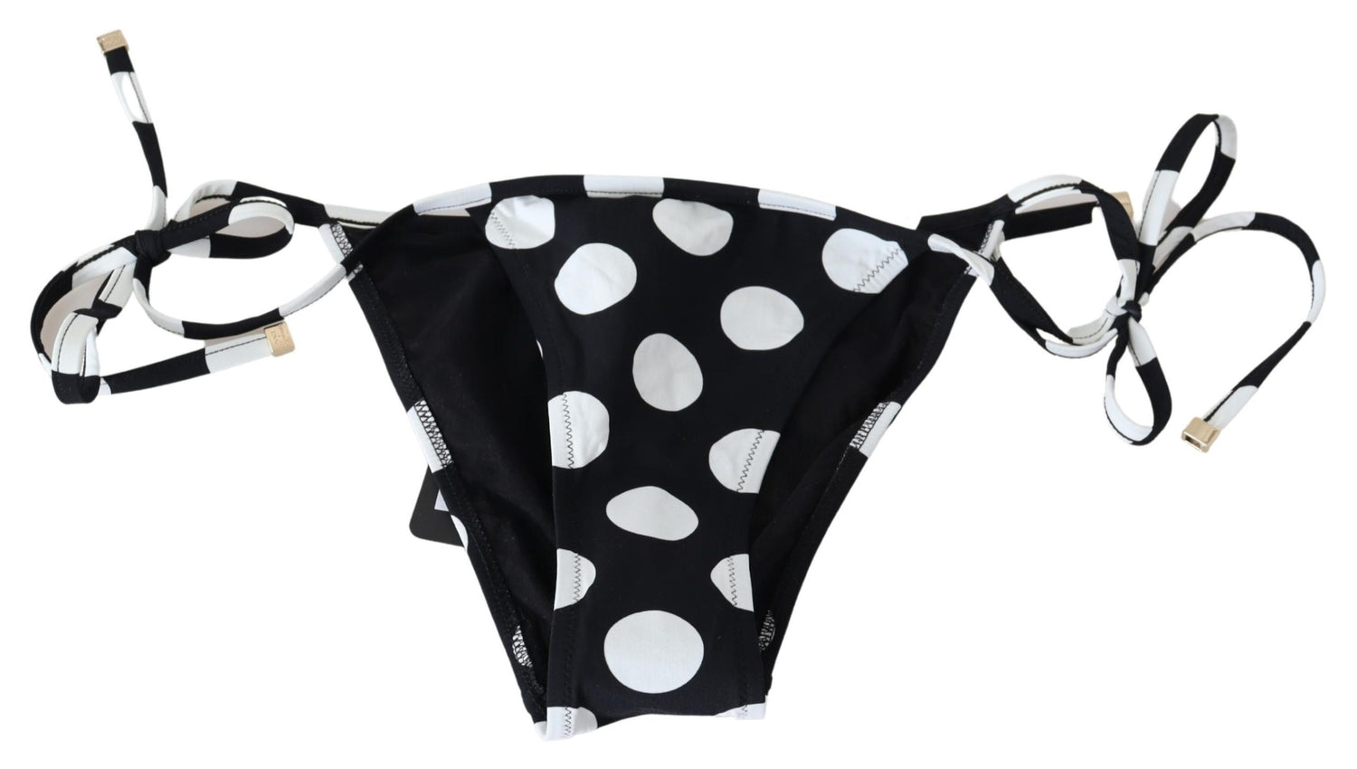 Black White Polka Print Two Piece Swimwear Bikini
