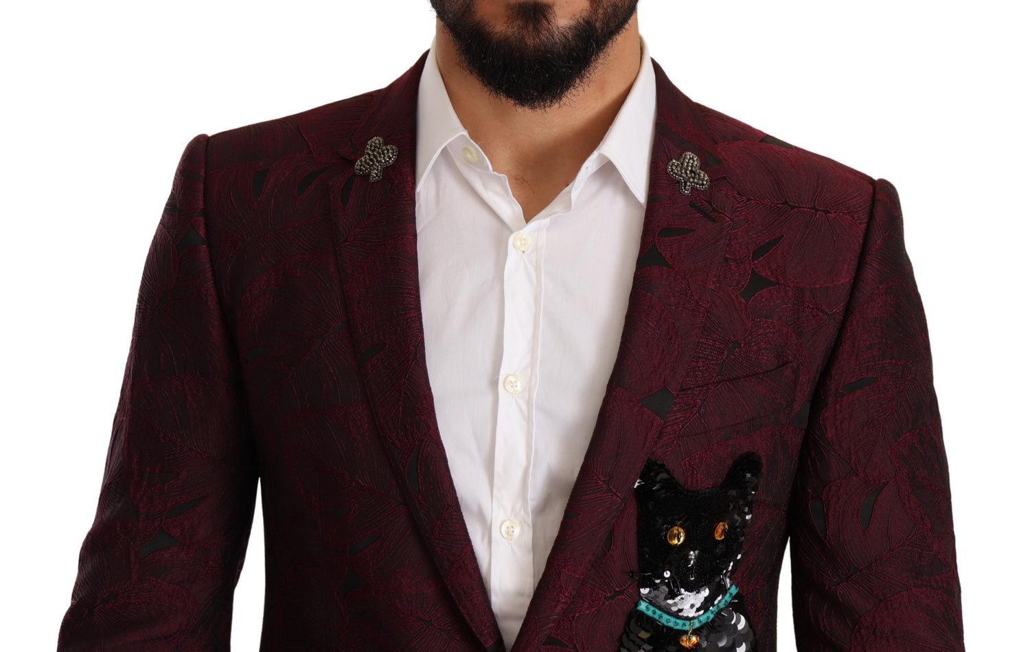 Maroon Cat Sequin MARTINI 2 Piece Suit
