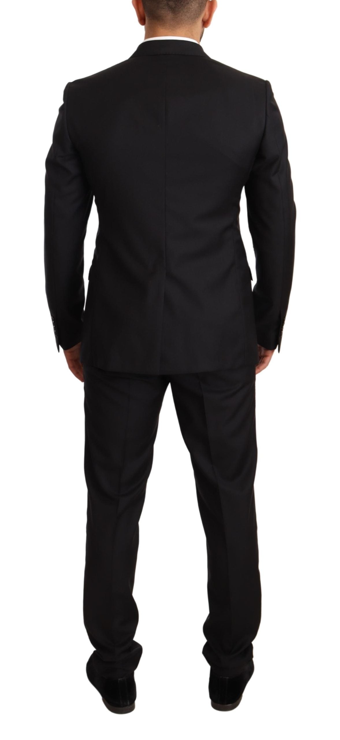 Black Wool Slim 2 Piece Set TAORMINA Suit